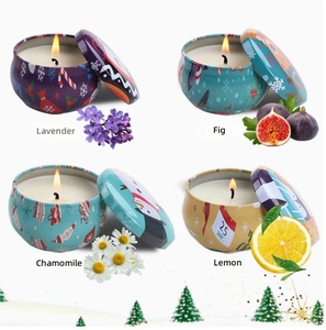 Soy Wax Aromatherapy Christmas Holiday <b>Gift</b> Box <b>Candle</b> <b>Set</b> Nordic Indoor Decor Ornament Long-lasting Fragrance - Product Image 5