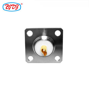 Conector Coaxial RF UHF Hembra con Brida de Panel de 4 Orificios, Suministro de Fábrica, en Stock, Adaptadores Conectores ROHS - Product Image 3