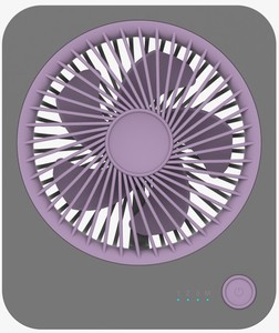 Sıcak taşınabilir şarj edilebilir Usb masa fanı elektrikli masaüstü vantilatör Mini masa pervanesi 4 hız 1200mAh - Product Image 2