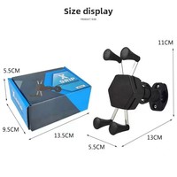 Support de téléphone portable pour moto et vélo, hauteur réglable, montage sur tableau de bord, multifonctionnel, portable, support de navigation fixe