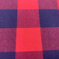 Ventes d'usine fil de coton polyester teint polaire tissé grand tissu à carreaux rouge chemise à carreaux tissu pour femmes chemise pour hommes