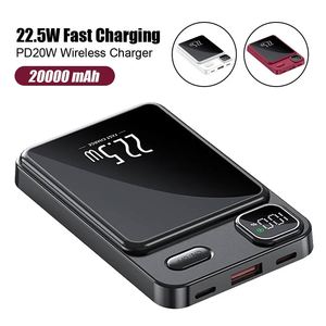 สินค้ามาแรงปี 2025 พาวเวอร์แบงค์แม่เหล็กไร้สาย 10000mAh ชาร์จเร็ว PD22.5W 20W+15W พาวเวอร์แบงค์สำหรับโทรศัพท์มือถือ รูปทรงกระบอก - Product Image 3