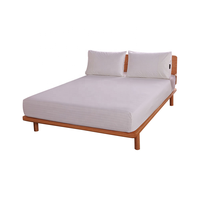 Sprei Anti Radiasi dengan Karet Elastis, Bahan Katun Organik Perak Konduktif, Perlindungan EMF, Meningkatkan Kualitas Tidur