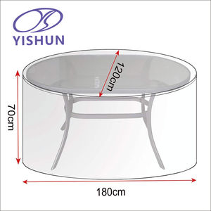 Bâche en PE pour table d'extérieur, <span class=keywords><strong>protection</strong></span> transparente, durable, imperméable, anti-poussière, housse <span class=keywords><strong>de</strong></span> <span class=keywords><strong>mobilier</strong></span> <span class=keywords><strong>de</strong></span> <span class=keywords><strong>jardin</strong></span> pour toutes les saisons, pour <span class=keywords><strong>jardin</strong></span> ovale - Product Image 2