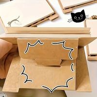 Bloc-notes autocollants imprimés Chat Paresseux Mignon et Créatif – Fournitures Essentielles pour le Bureau et les Études des Étudiants