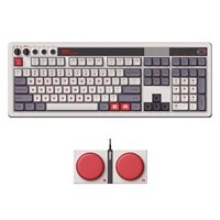Teclado Mecánico Retro 108 de 8BitDo con Teclado Numérico Integrado, Teclado Inalámbrico para Juegos BT 2.4G para PC Windows / Android