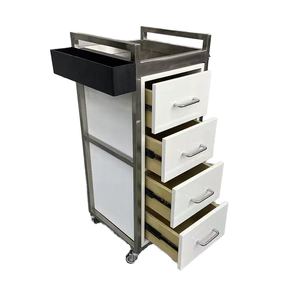 Armoire à outils de coiffeur en acier inoxydable stockage de salon de coiffure chariot à outils de repassage spécial chariot de salon - Product Image 2