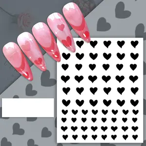 Mu Nail Art Charmes Airbrush Holle Sjabloon Inkjet Stickers Voor Nail Art Decoratie