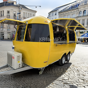 Carrito de Comida Móvil de Acero Inoxidable con Diseño Personalizado, Carrito de Venta Ambulante, Remolque de Comida para Pizza, Té de Burbujas - Product Image 3