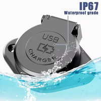 Usine étanche 100W double port 12V 24V Bus RV USB QC3.0 18W Type C PD 100W adaptateur de prise de chargeur de voiture rapide