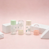 Petite bouteille en verre pour emballage cosmétique, logo personnalisé imprimé en soie, cadeau de mariage, flacons vides pour maquillage, conteneur en verre, vente en gros