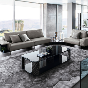 Sofá Seccional Modular Italiano de Lujo de 5 Plazas, Moderno, de Cuero Genuino, para Villa GG-SF-02-MIRAGE, Calidad Superior, 100% Madera Sólida - Product Image 3