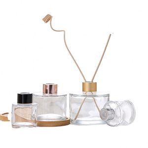 35ml 50ml 100ml 120ml 150ml <b>200ml</b> Transparent Cylinder Shaped Air Fragrance Reed Diffuser Empty Glass <b>Bottle</b> for Home Decoration - Product Image 3