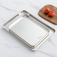 Plateau de service en acier inoxydable 304, plat en métal, assiette à dîner, plat décoratif moderne pour la cuisine, le restaurant, les fêtes, les mariages, la vaisselle de table