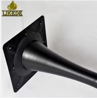 Base de table en fer métallique de haute qualité, forme trompette, détachable, avec revêtement en poudre noir mat, pour table tulipe, table de salle à manger, table de bistrot, table de café