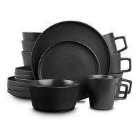 Vaisselle en porcelaine multicolore de style européen simple pour 4-6 personnes, compatible lave-vaisselle et micro-ondes, sans plomb ni chrome, qualité alimentaire, idéale pour hôtels et cadeaux