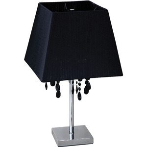 OLYMPIA Square Table Top 3xE14 L.33xAn.33x. 57cm Negro/Cromo Lámparas de mesa de estilo único - Product Image 1