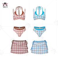 OEM Custom Zwemkleding Fabrikant Tweedelige Luxe Designer Zwempak Groothandel Sexy Thong Trendy Bikini 2026