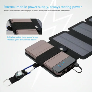 Travel Gear Folding Outdoor <b>Solar</b> Charger Portable 2.1A USB Output Devices Camp Hiking Backpack Travel <b>Power</b> Supply - Product Image 2