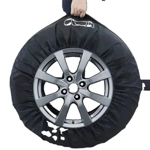 Hot Sell Leather Spare Tire Cover Leather Waterproof Wheel Protectors Storage Bag For Jeep RV SUV Trailer 27-30