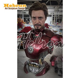 Vente <span class=keywords><strong>en</strong></span> gros de figurines <span class=keywords><strong>en</strong></span> résine <span class=keywords><strong>Avengers</strong></span> GK, buste de Iron Man MK3, statue de <span class=keywords><strong>film</strong></span> d'animation, figurine de Iron Man Spider-Man pour la décoration de la maison - Product Image 1