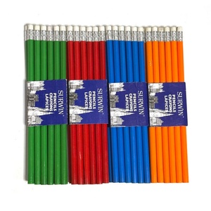 Crayon en bois HB standard de 7 pouces avec logo personnalisé, corps coloré, ensemble de fournitures scolaires pour enfants - Product Image 1