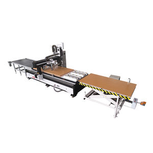 Pannello di legno mobile mobile linea di produzione CNC macchina utensile di nidificazione di legno macchina di taglio con carico automatico e scarico - Product Image 5