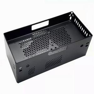 Boîtier de mini-PC noir mat, fabrication sur mesure de tôles de précision TZR OEM, boîtier électronique pour commutateur réseau - Product Image 3