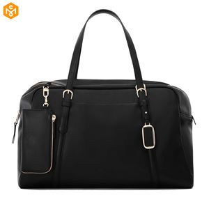 चमड़े की यात्रा डफ़ल कस्टम लोगो धातु टैग लक्जरी महिला कम्यूट स्पोर्ट्स बैग आस्तीन क्लासी चमड़े का टोट बैग - Product Image 1