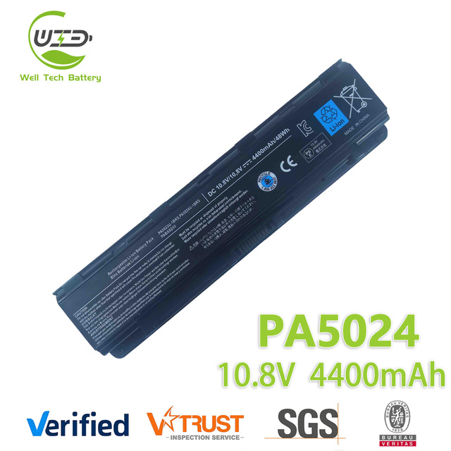 Replacement PA5024U-1BRS PABAS260 Laptop Battery for Toshiba L800 M800 M805  L850 C805 L830 C850