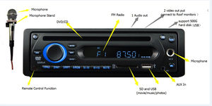 Autoradio 1 DIN para Camión/Autobús, 12-24V, con Bluetooth, USB, SD, FM, Amplificador de 4 Canales, Reproductor de MP3/DVD Multimedia con Micrófono - Product Image 6