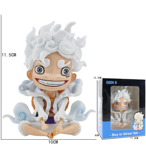 อะนิเมะรุ่น Q นั่ง Pose เกียร์ <span class=keywords><strong>Luffy</strong></span> ตัวอักษร <span class=keywords><strong>Luffy</strong></span> การกระทํารูป PVC รูปปั้นของเล่นสําหรับของขวัญ - Product Image 5