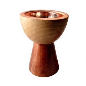 Saffron Majlis Luxury Handcrafted <b>Epoxy</b> Resin Solid Sandalwood Religious Indian Incense Bukhoor Burner Oud Holder Arabic Home - Product Image 1