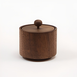 Wooden Spice <b>Jar</b> <b>Storage</b> Container Classic Design Multifunction Shape 250mL Capacity Wooden Lid <b>for</b> <b>Kitchen</b> Countertop - Product Image 1