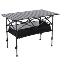 Table de camping de pique-nique en fer pliable Portable pour la fête de jardin familiale en plein air Design moderne pour la randonnée BBQ Loisirs