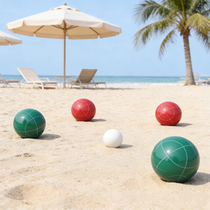 Ensemble <span class=keywords><strong>de</strong></span> <span class=keywords><strong>boules</strong></span> <span class=keywords><strong>de</strong></span> pétanque en résine personnalisées <span class=keywords><strong>de</strong></span> 90 mm avec pallino, sac et corde <span class=keywords><strong>de</strong></span> mesure, <span class=keywords><strong>jeu</strong></span> d'extérieur <span class=keywords><strong>4</strong></span> couleurs pour la plage, le jardin et les tournois - Product Image 3