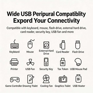 UGREEN 7 Port USB3.2 Gen1 Individual On Off Switch <b>USB</b> <b>Hub</b> 5Gbps High Speed Splitter CM859 With 12V 2A <b>Power</b> Adapter - Product Image 4