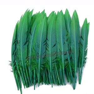 <span class=keywords><strong>Auga</strong></span> Quill pluma de pavo para manualidades DIY tocado sombrero pelo disfraz Cosplay accesorio carnaval fiesta boda hogar Decoración Floral - Product Image 3