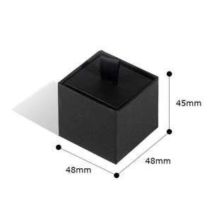 Custom Logo Black Sliding Drawer Jewelry Gift <b>Box</b> for Stud <b>Earrings</b> Ring Paper Packaging OEM ODM Wholesale - Product Image 5