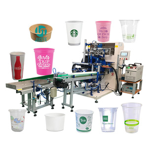 Machine d'impression sérigraphique compacte pour le transfert de logos sur tubes, gobelets jetables, gobelets en carton et supports en maille - Product Image 1