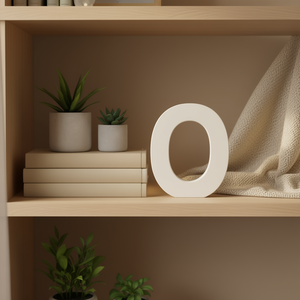 Lettera O in legno per decorazione ed esposizione - Product Image 3