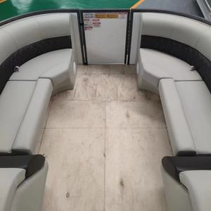 <span class=keywords><strong>Gospel</strong></span> 760 Sport Yacht Barco de pontón de aluminio negro con motor fuera de borda 25 pies de longitud - Product Image 4