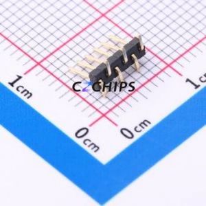 X1311WVS-06J-C40D42R1 Pin Header SMD,P=1.27mm Connector ( Pin Structure: 1x6P )( Pitch: 1.27mm )( Row Spacing: 1.27mm ) - Product Image 1