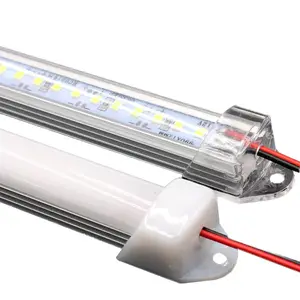 5730 led 라이트 바 5730 SMD LED 리지드 스트립 DC 12V 5050 LED 튜브 하드 LED 스트립 알루미늄 프로파일