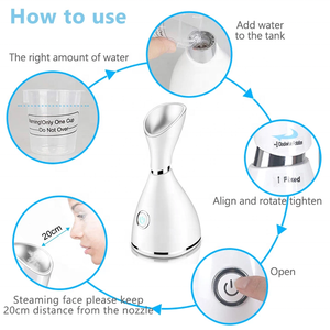 Draagbare Thuisgebruik Mini Schoonheid Apparaat <span class=keywords><strong>Mist</strong></span> Spuitmachine Nano Facial Steamer En Inhalator - Product Image 4