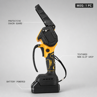 Mini tronçonneuse sans fil, tronçonneuse électrique au lithium portable pour la coupe des branches d'arbres de jardin, l'élagage du bois