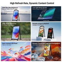 Écran LED portable P2.5 IP65 pour extérieur, panneau d'affichage numérique, écran publicitaire, affichage mobile, panneau d'affichage numérique