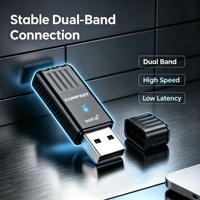 COMFAST CF-943AX Adaptateur WiFi6 sans pilote pour USB 5.3 AX900 900 Mbps Double Bande USB2.0 PCI pour PC de Bureau