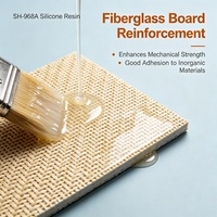 Resin Silikon SH-968A Tahan Panas Isolasi Tinggi Langsung dari Pabrik untuk Pelat Mika Kaku & Perekat Refraktori