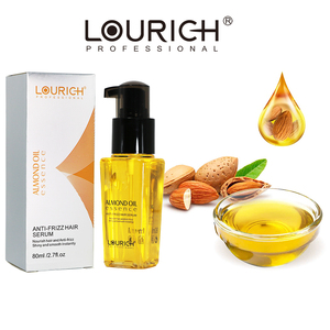 Sérum réparateur pour cheveux Huile d'amande Huile d'argan Kératine verte Nourrit et répare les cheveux secs et emmêlés abîmés - Product Image 1
